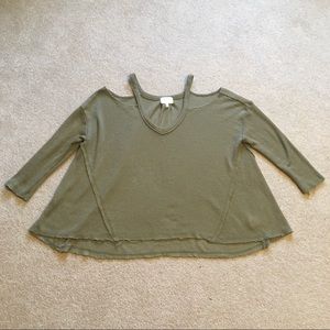Open Shoulder Sweater